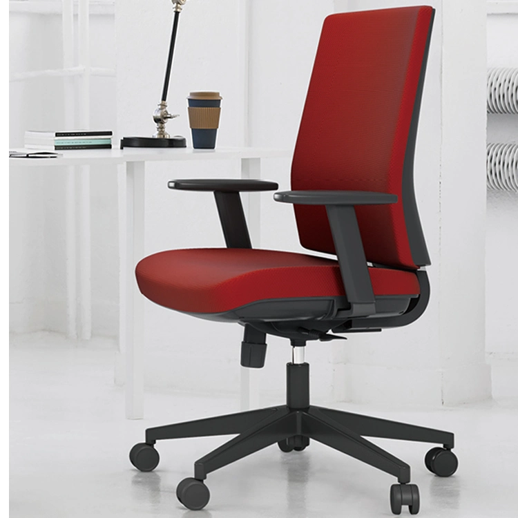 Office Furniture Luxury Red Seating Sliding Computer Executive Office Chair with Arm