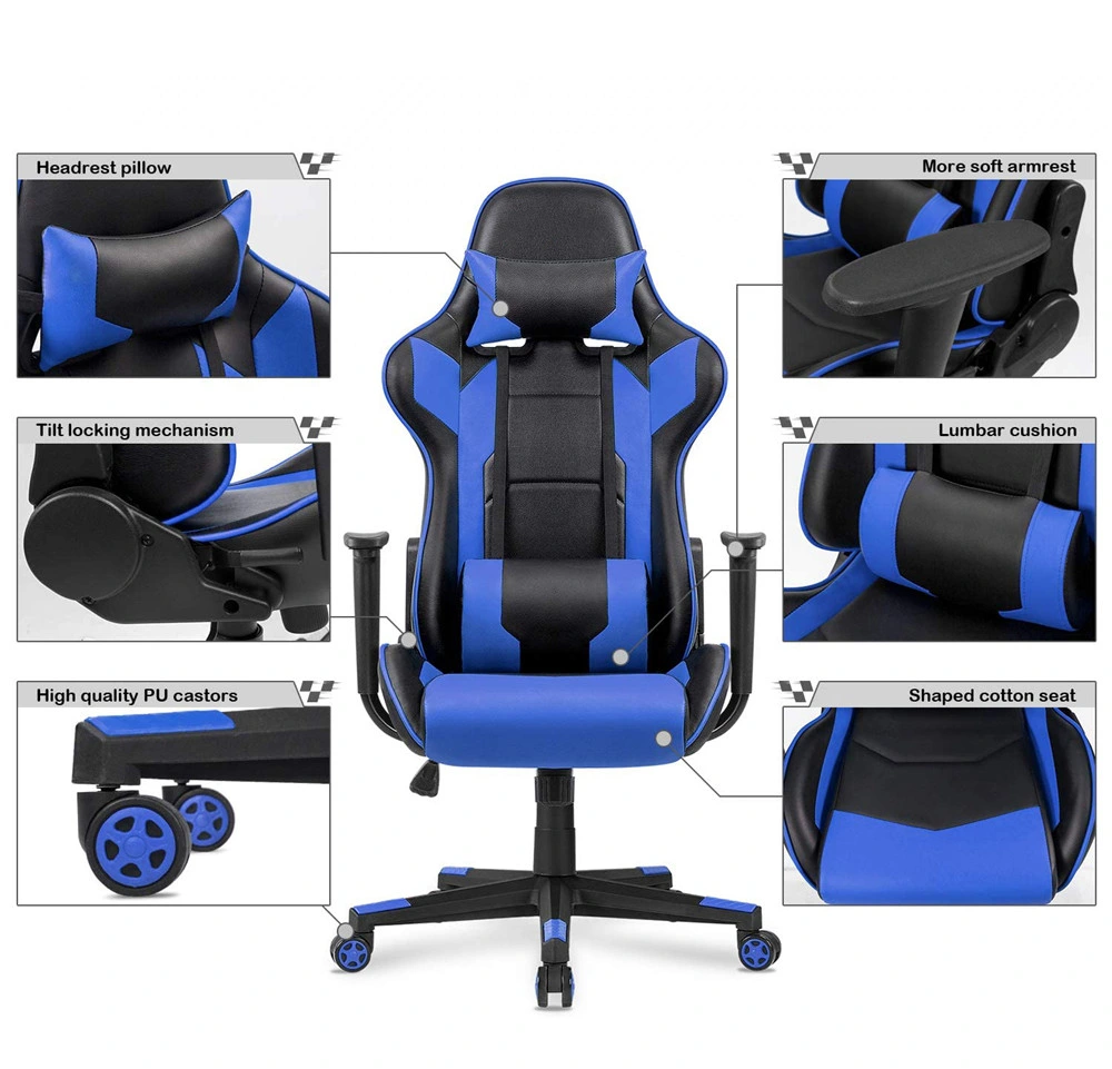 Luxury Gaming Gamer Computer Chair Racing Gaming Chair with Footrest