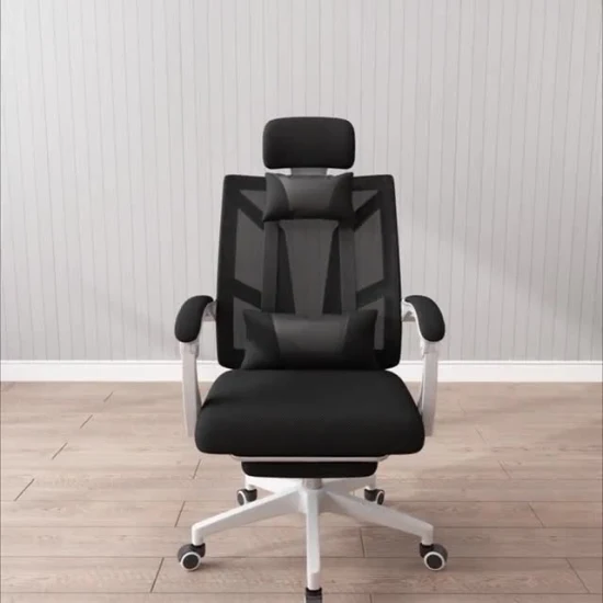 Sedia ergonomica in rete, sedia reclinabile con poggiapiedi, migliore sedia da ufficio in rete