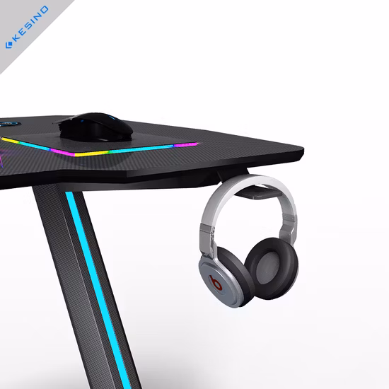 Supporto LED per ricarica wireless E-Sport Gaming Desk Tavolo per computer da ufficio