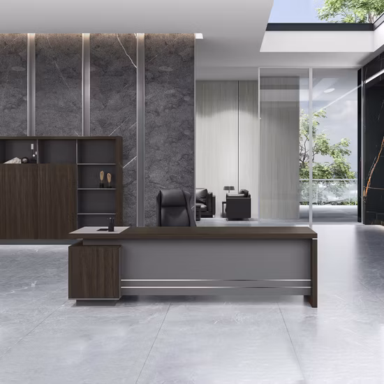Scrivania da ufficio moderna in legno esecutivo per mobili da tavolo in melammina per computer da gioco per la casa del mercato all'ingrosso della Cina