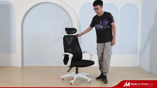 Mobili da ufficio neri con schienale alto dal design moderno Silla Gamer Game Sedia da corsa per giochi con poggiapiedi