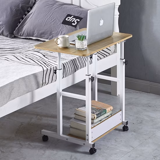 Scrivania con gambe in metallo e spazio di contenimento per la stanza dei giochi